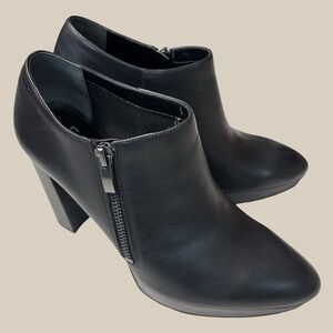 Franco Sarto Black Ankle Booties